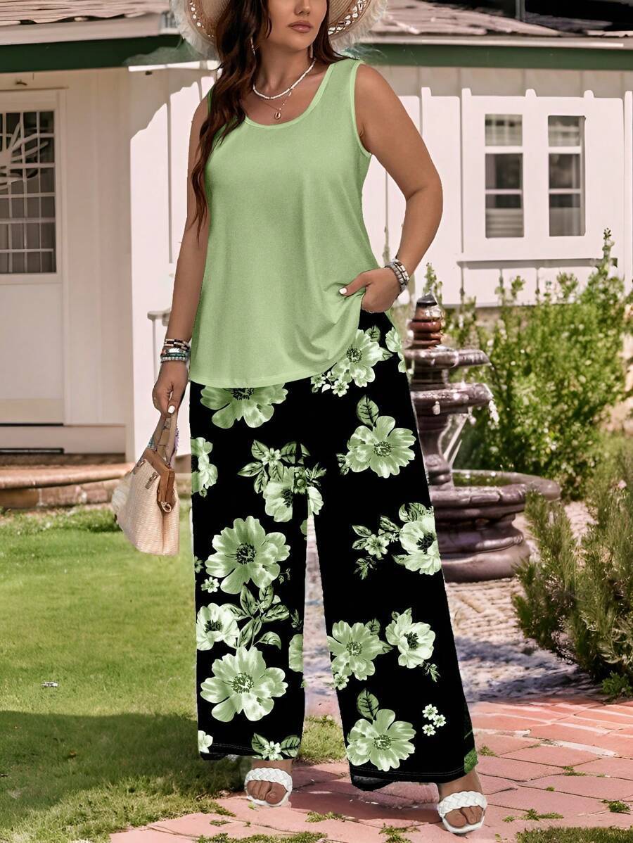 Fashion Personality Fashion Wide Leg Pants Women's Suit