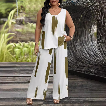 Fashion Personality Fashion Wide Leg Pants Women's Suit