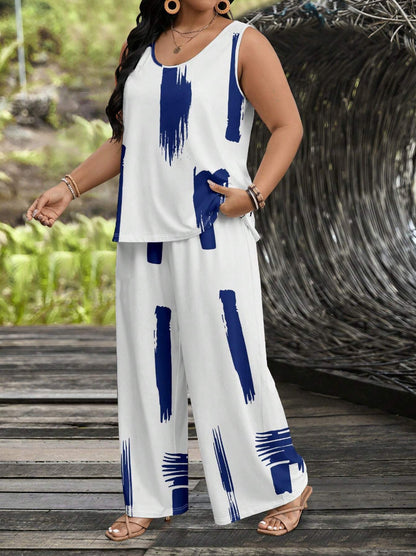 Fashion Personality Fashion Wide Leg Pants Women's Suit