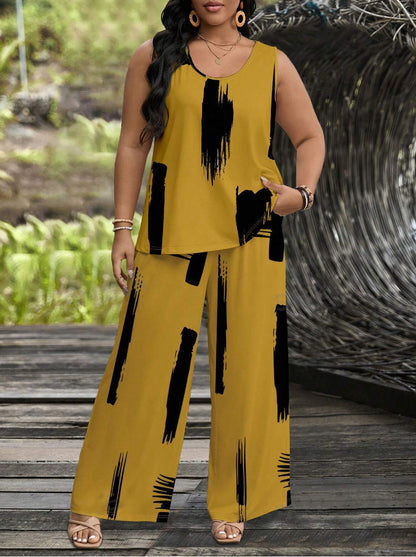 Fashion Personality Fashion Wide Leg Pants Women's Suit